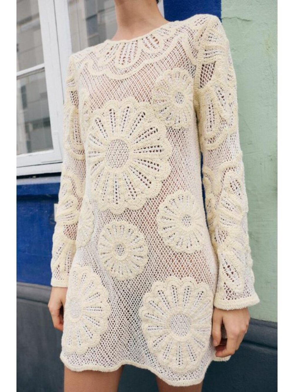 ZARA CROCHET SHORT DRESS - Picture 7 of 10